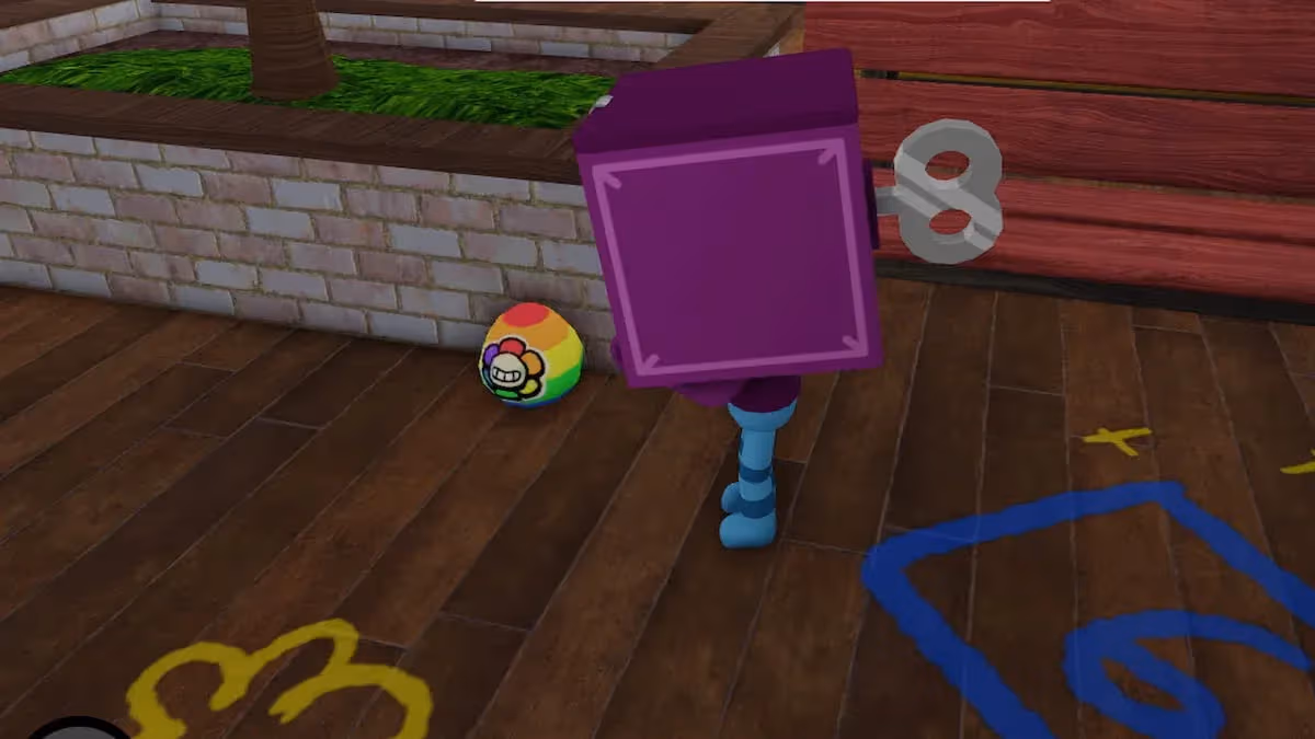 Rainbow egg in the lobby