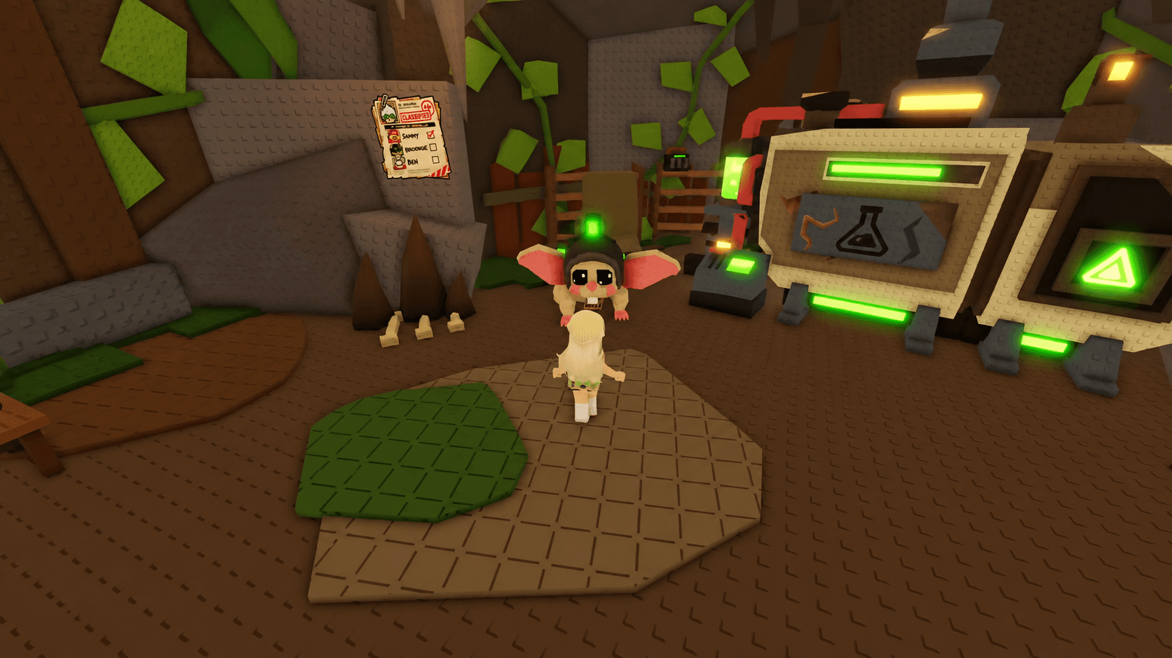 Steal An Egg Roblox exploration gameplay Steal An Egg Roblox exploration gameplay with an NPC in a cave-like area