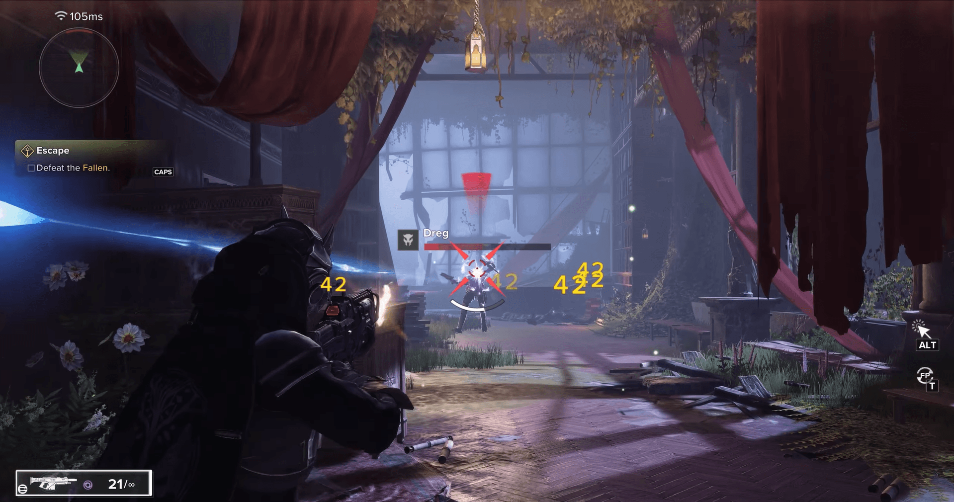 Destiny Risingの戦闘画面