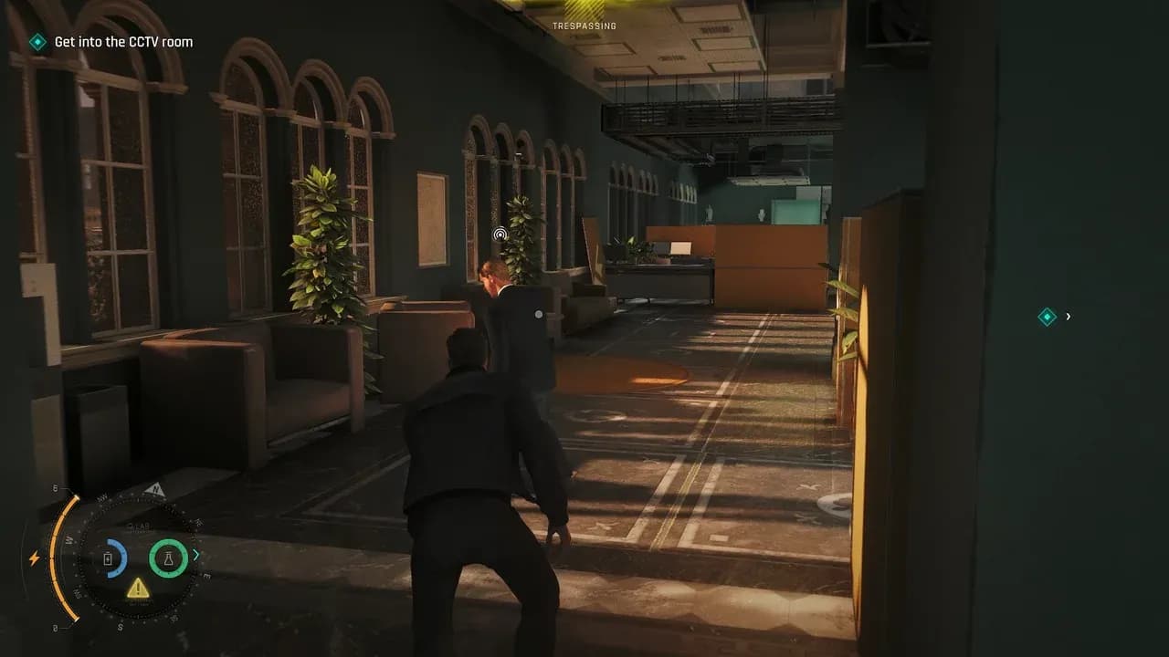 Sprinkler reveals laser path