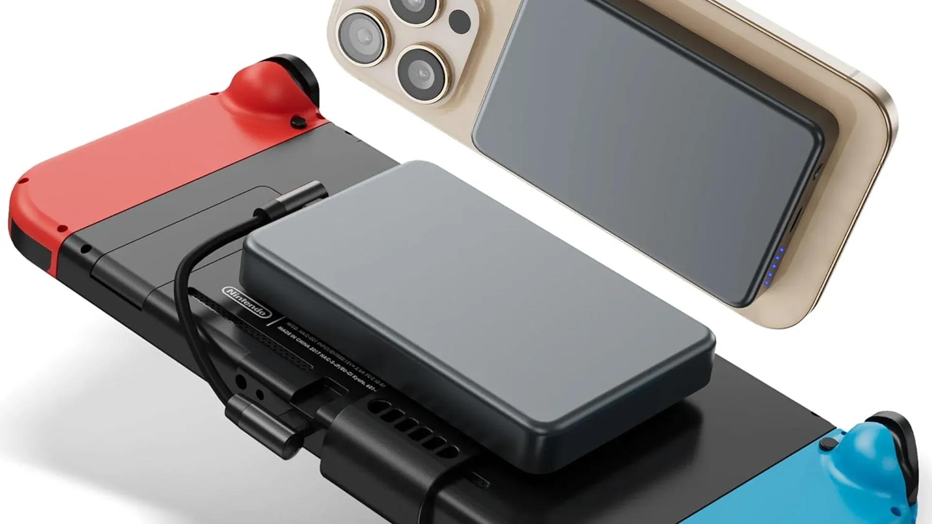 Antank 2 in 1 Magnetic Power Bank for Switch & iPhone 16