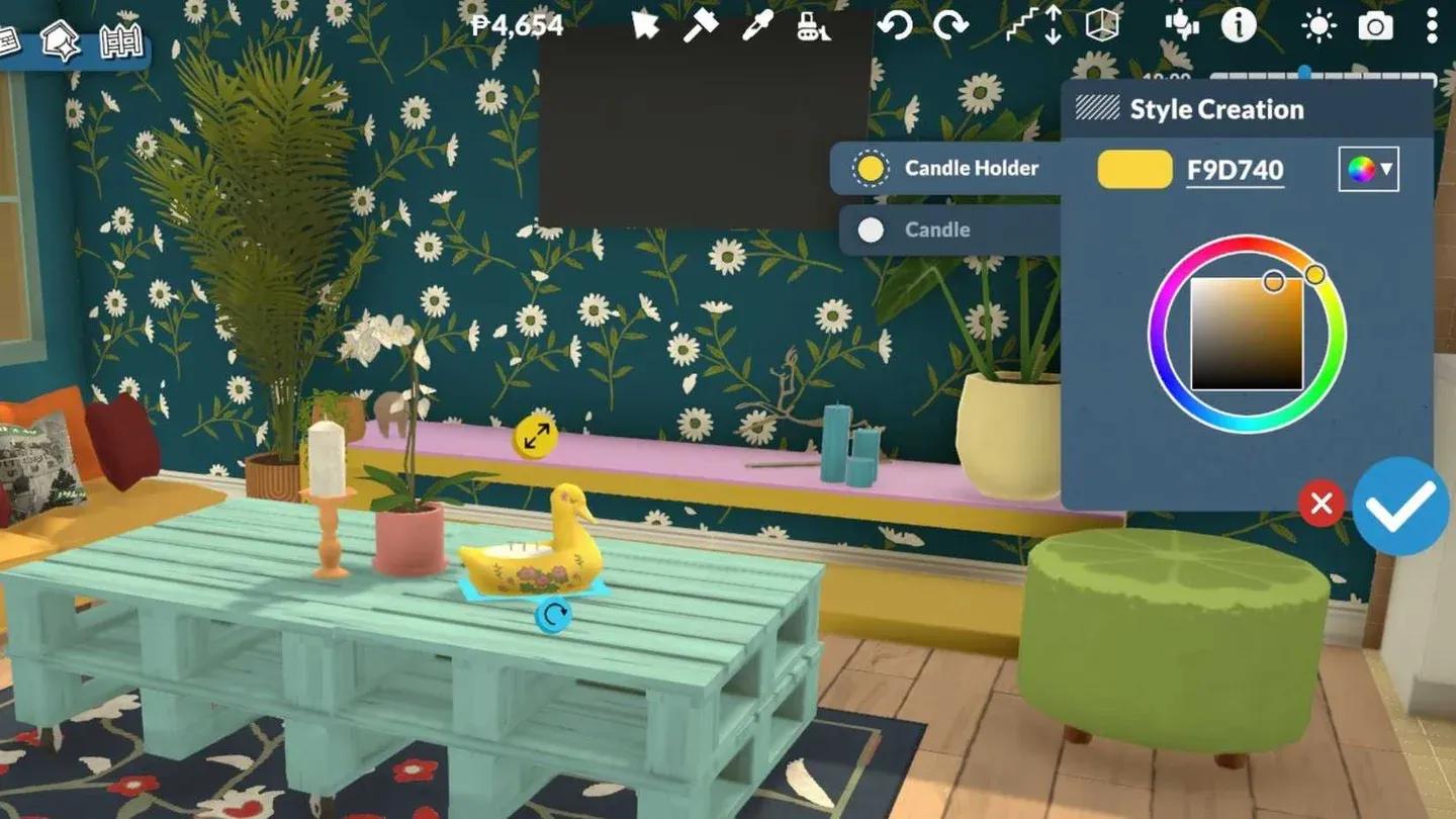 Wall color and texture options