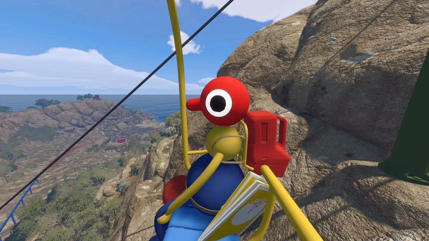 The blue building holds the Backpack