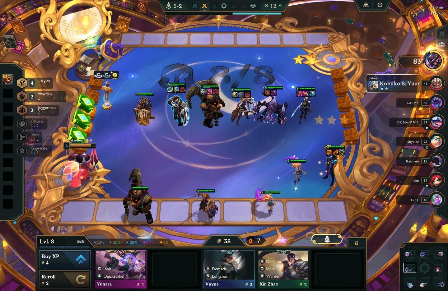 Augment selection in teamfight