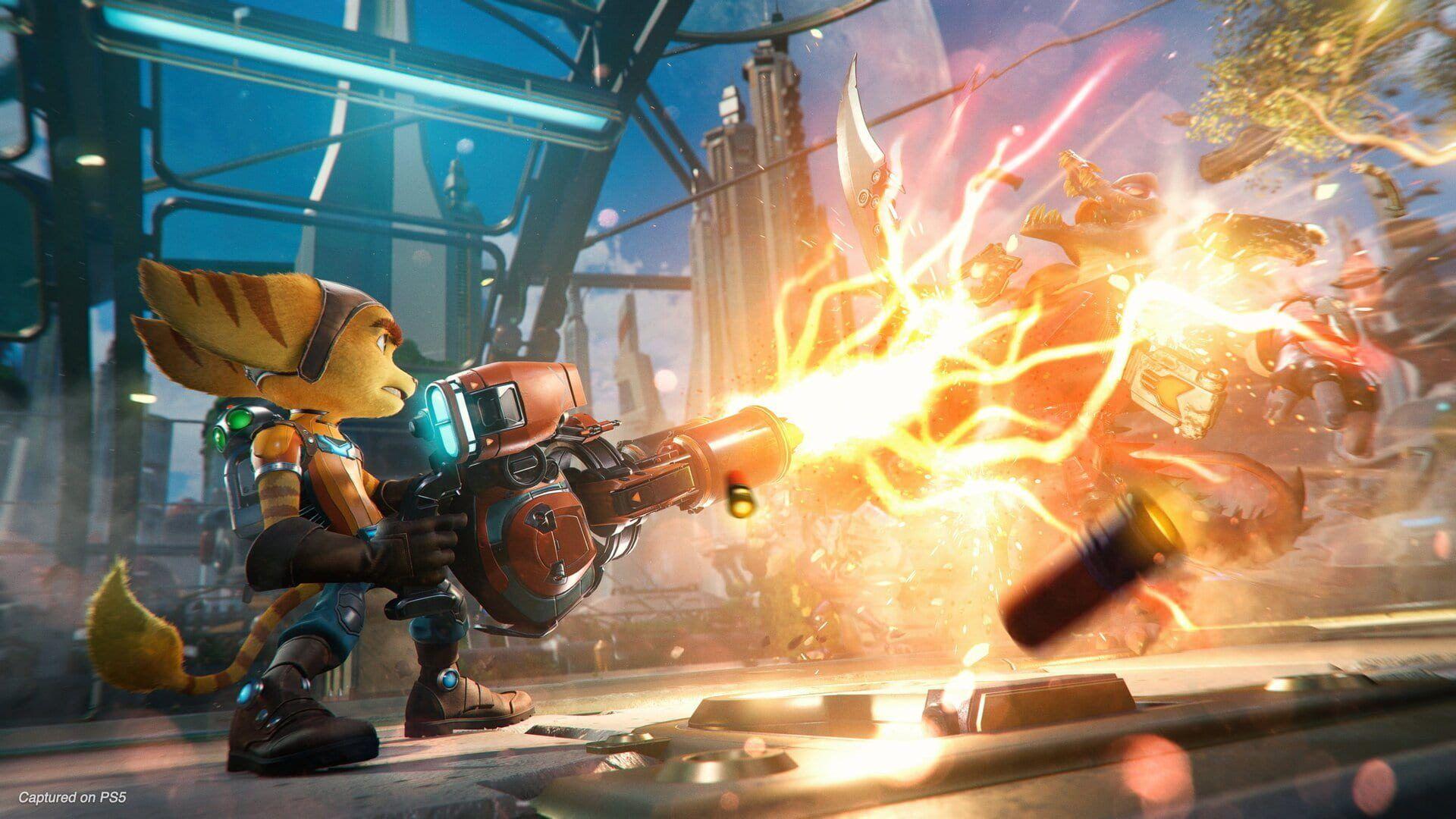 Ratchet & Clank: Rift Apart Shooting