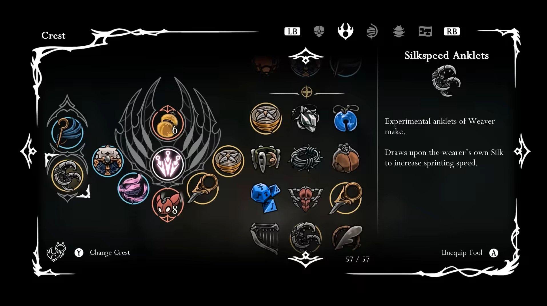 Hollow Knight: Silksong Complete Crest Collection Guide