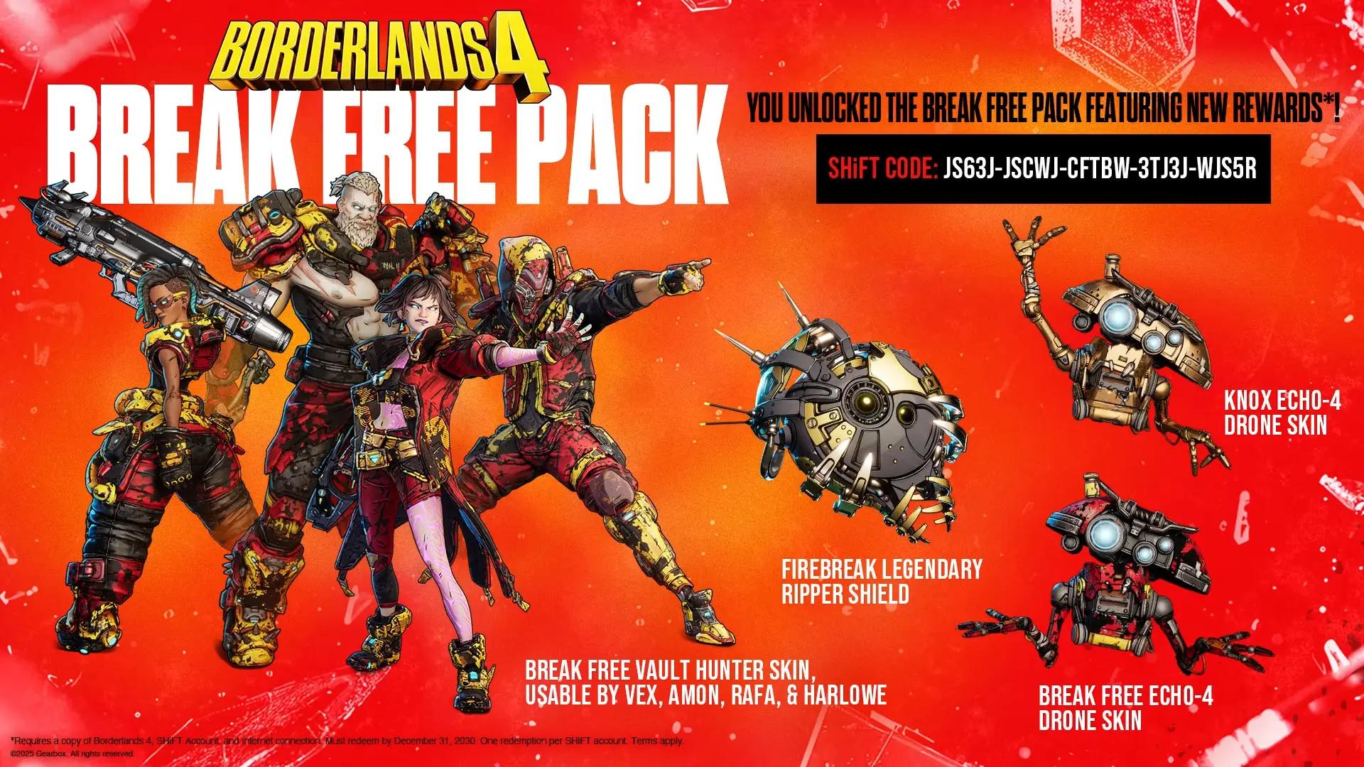 Borderlands 4 Guide: How To Get Break Free Pack