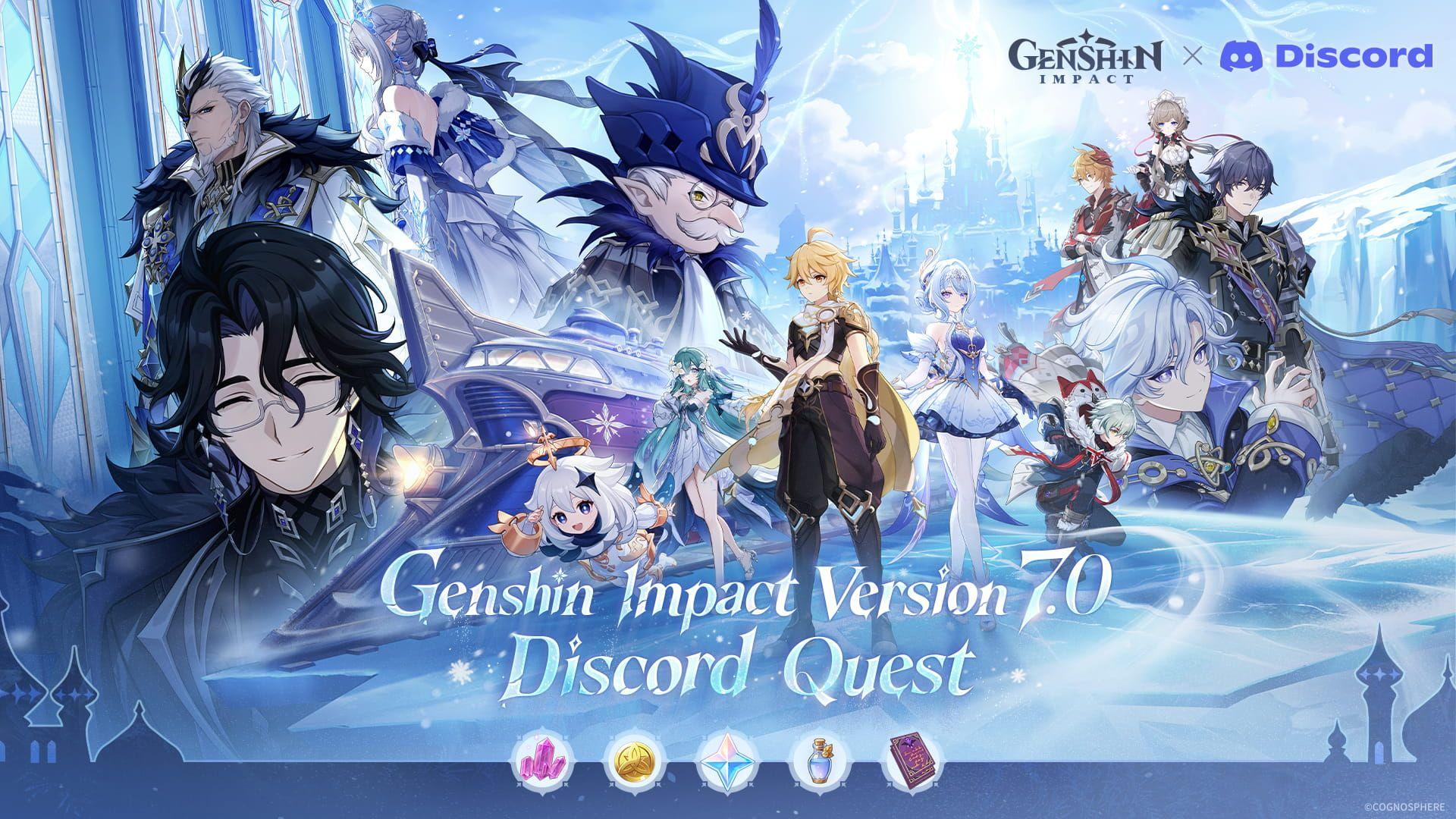 Hướng dẫn nhận mã quà tặng từ Genshin Impact 7.0 Discord Quest