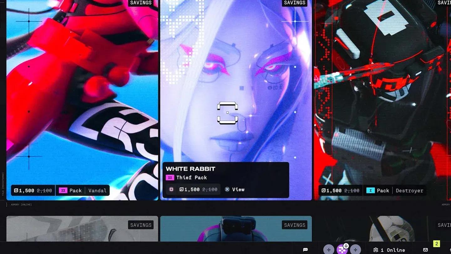 LUX currency cosmetics menu