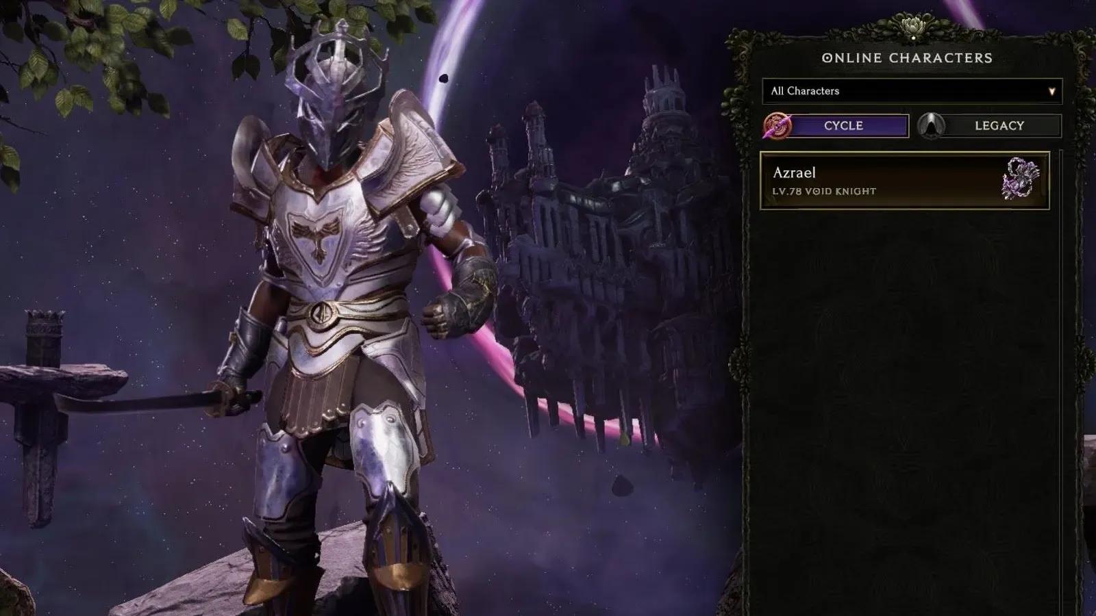 Guía de build Abyssal Echoes para Void Knight en Last Epoch Temporada 4