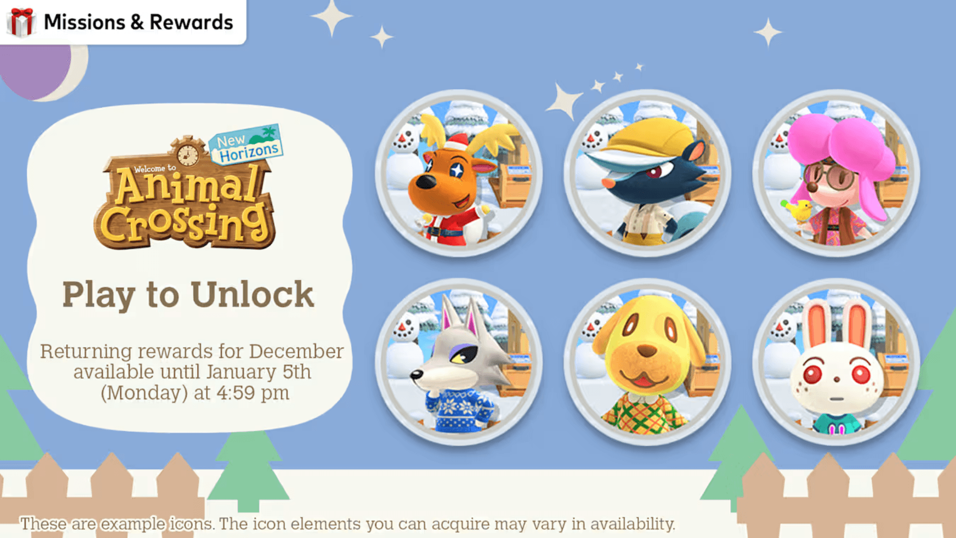 Animal Crossing: New Horizons: Tijdelijke Iconen image