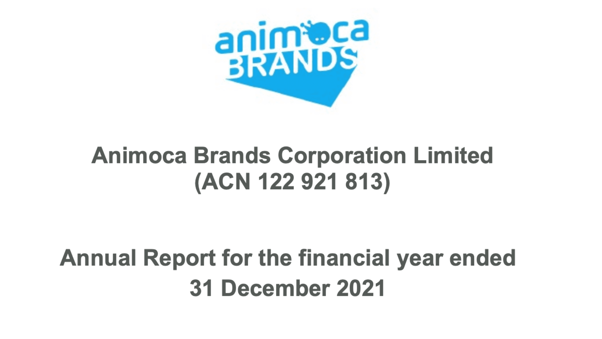 Animoca Brands FY2021 Annual Report image
