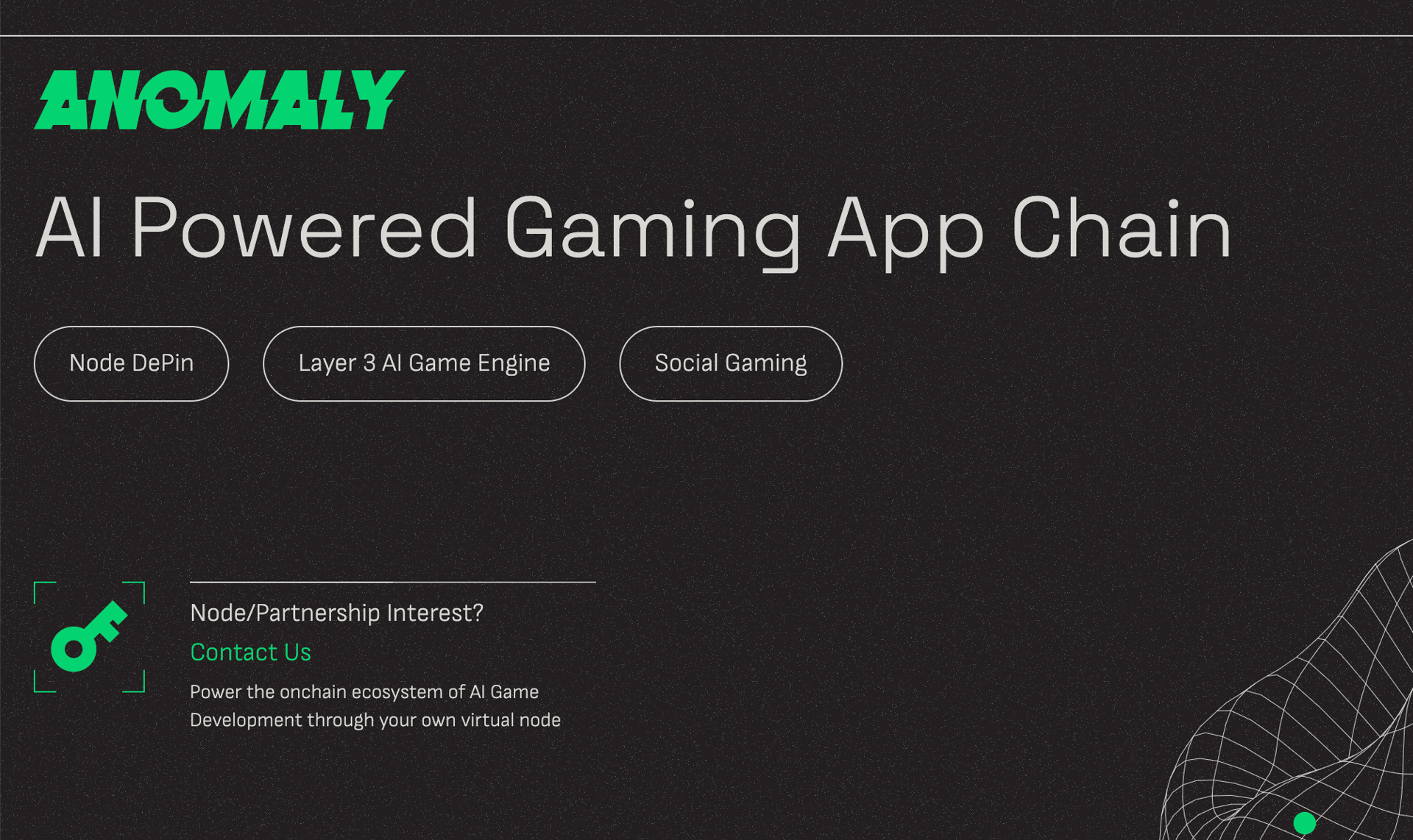 Anomaly Raises $1.45M for AI-Driven Layer 3 Gaming Platform 