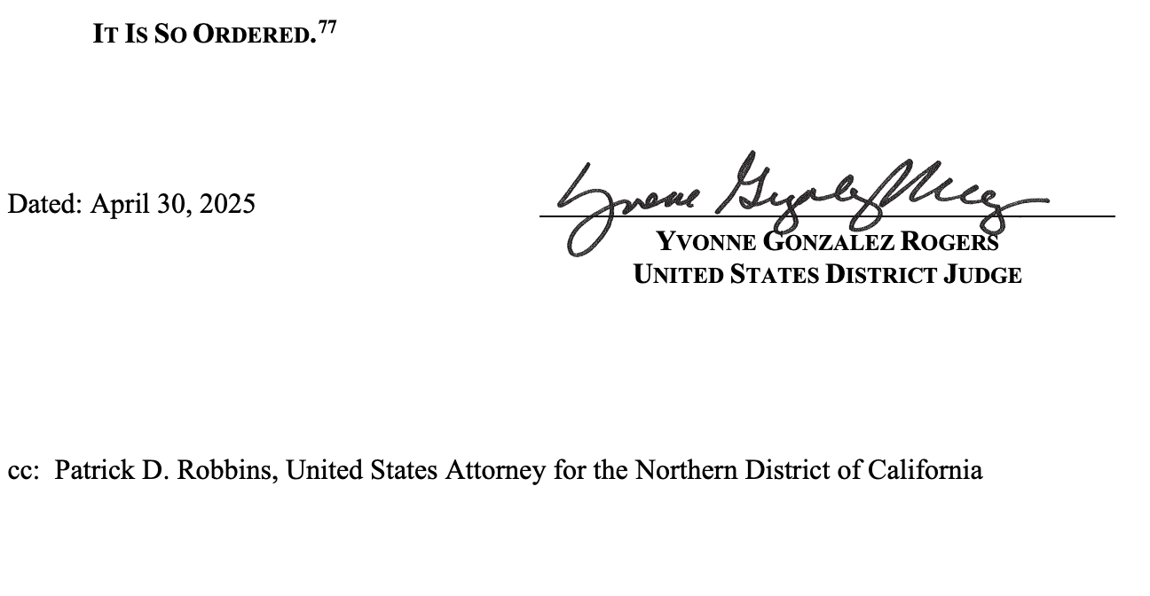 Apple vs Epic Games: Violation of Court Order