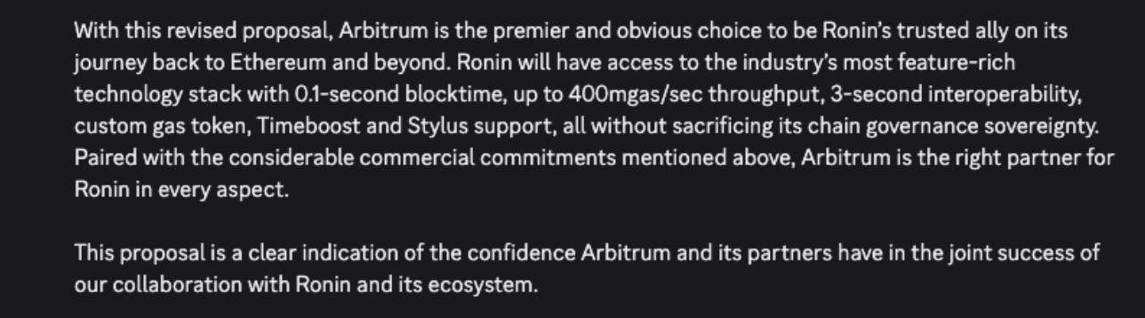 Arbitrum Proposes to Develop Ronin L2