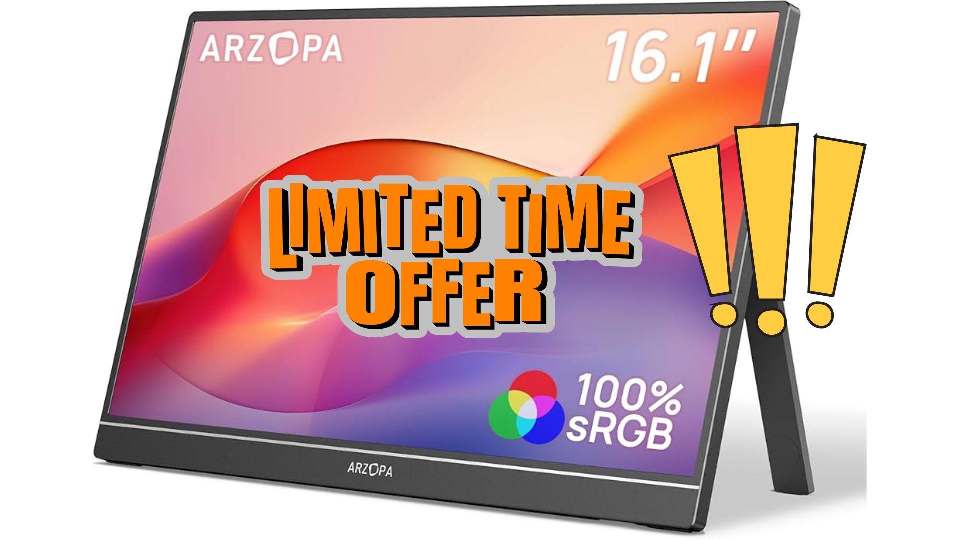 Arzopa Portable Gaming Monitor Now Under $100 image