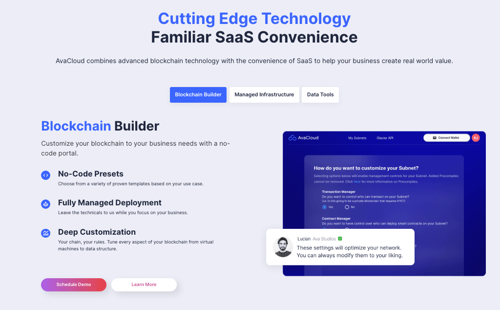 AvaCloud Offers Custom Blockchain Solutions for Businesses