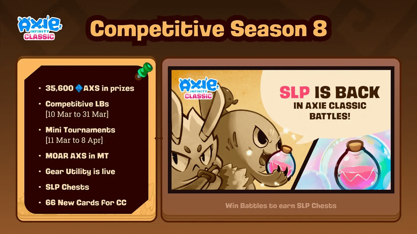 Axie Infinity Classic Competitive Season 8 Begins