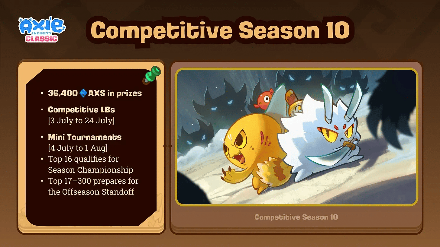Axie Infinity Classic Season 10 Launches