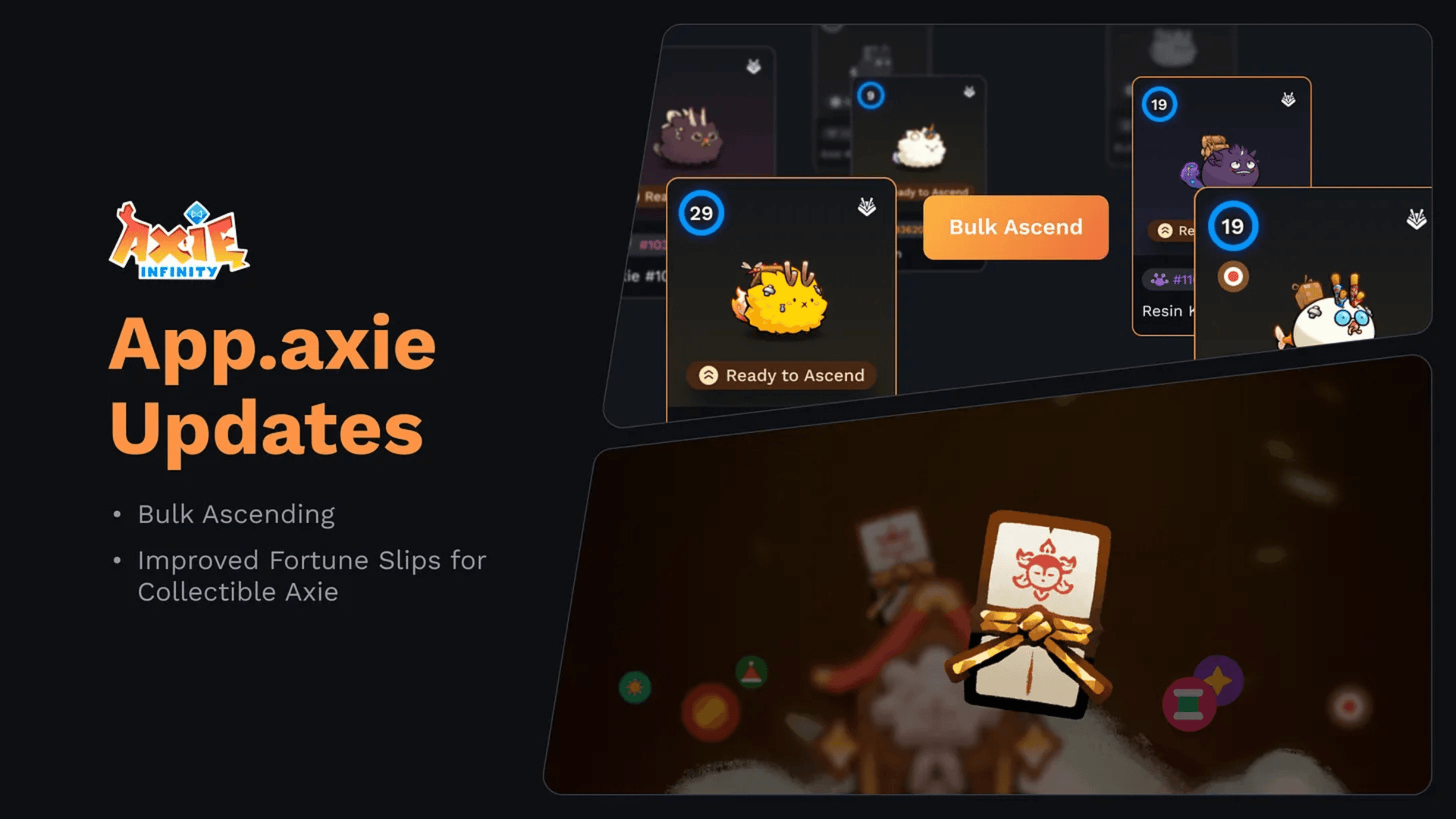 Axie Infinity 揭示最新的 App.axie 更新