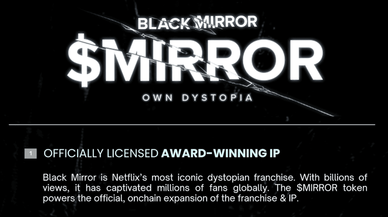 Black Mirror $MIRROR TGE Details