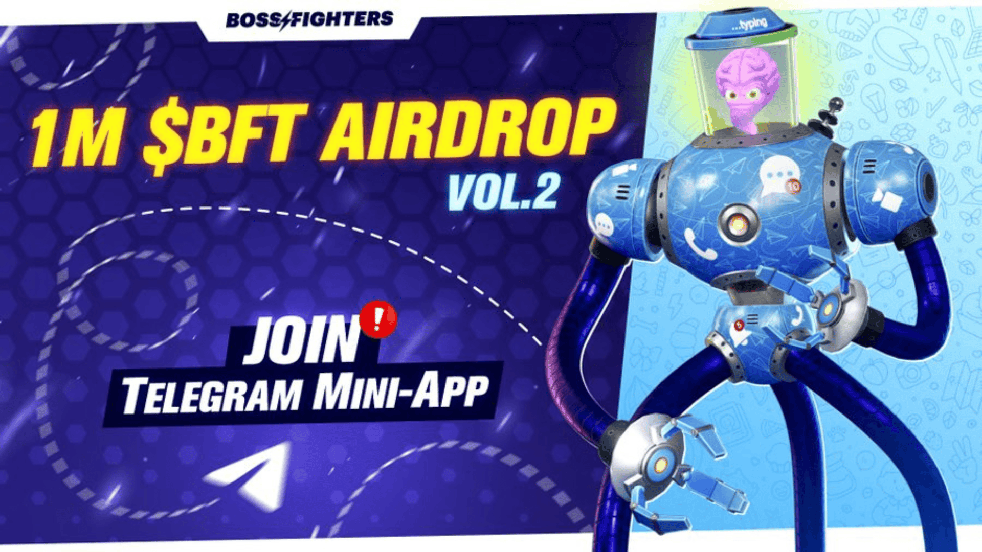 Boss Fighters New Telegram App with 1M $BFT Airdrop
