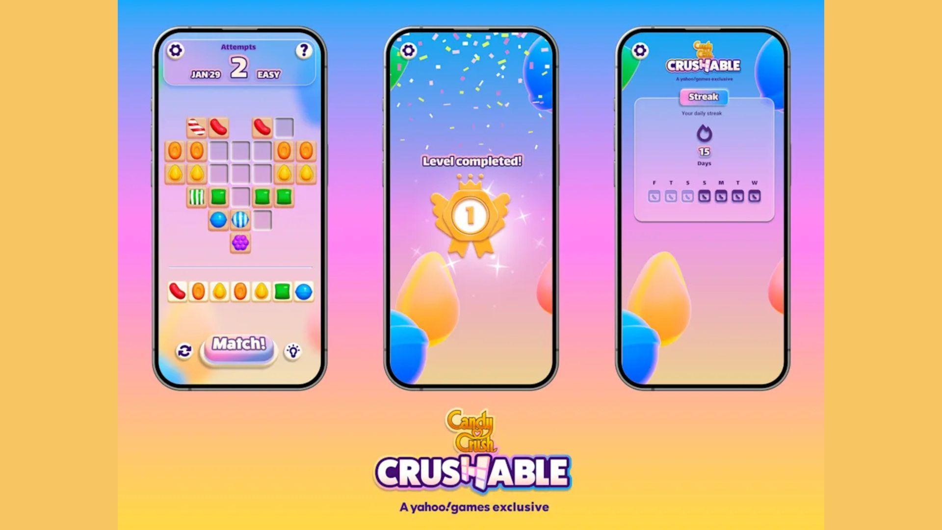Candy Crush Crushable Now on Yahoo Games