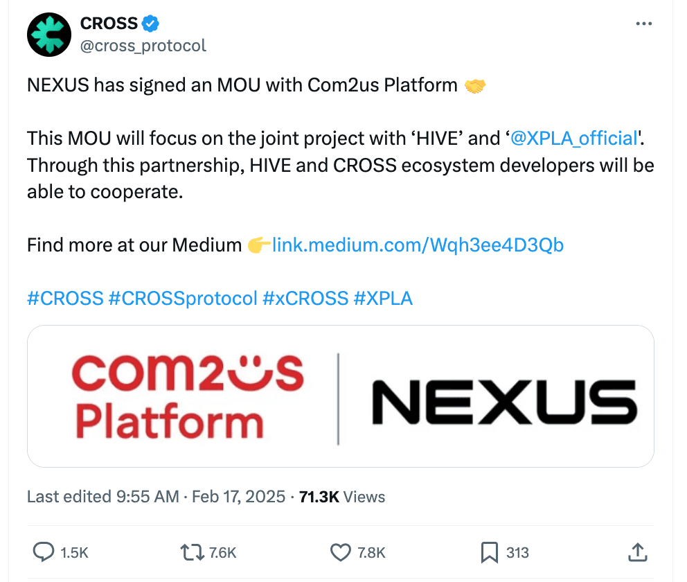 Com2uS Strengthens Presence in Web3 with New Partnership