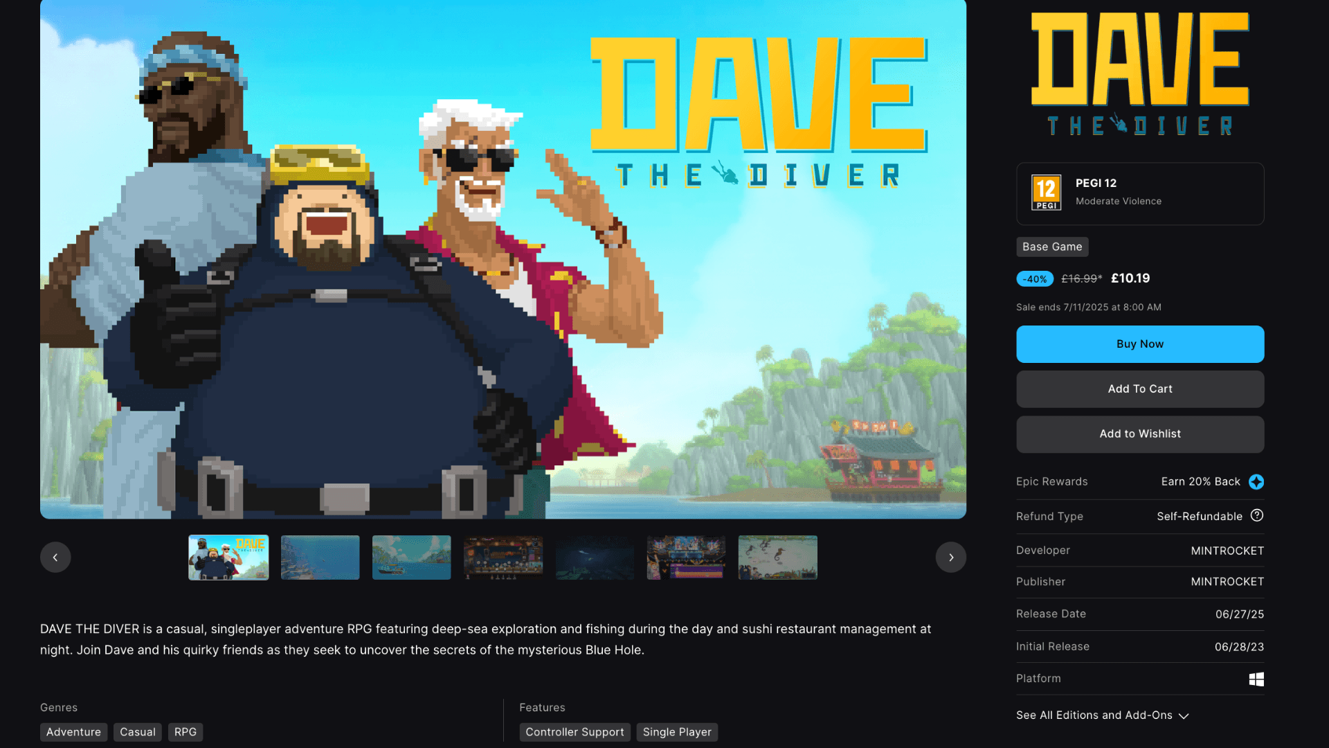 Dave the Diver: Five Things This Indie Game Nails