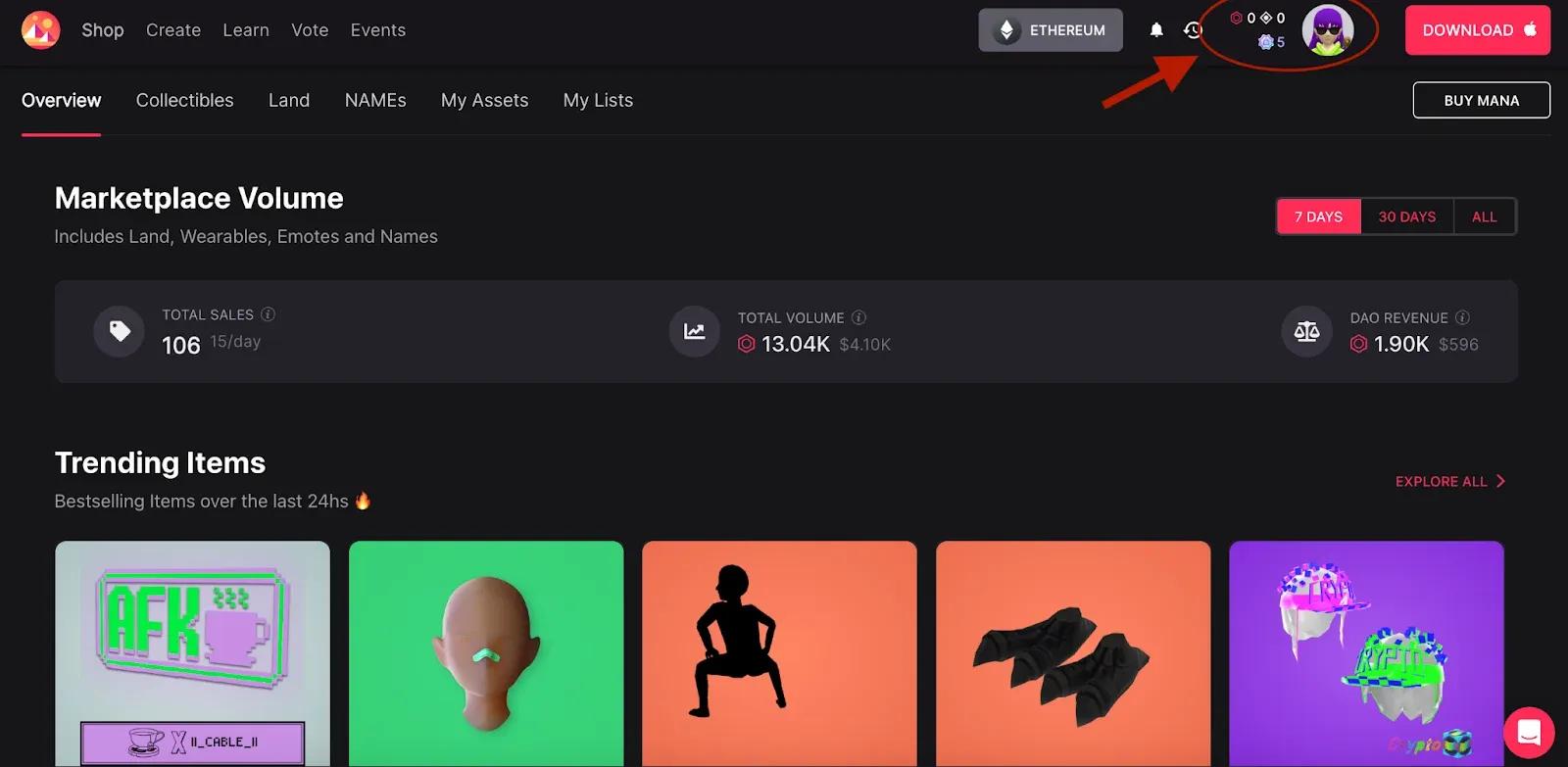 Decentraland Introduces Marketplace Credits