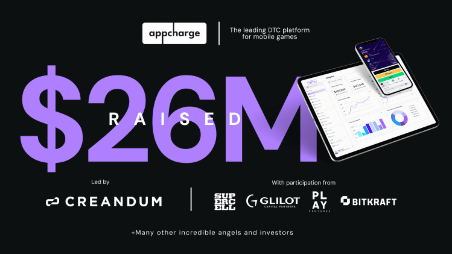 DTC平台Appcharge获2600万美元融资 image