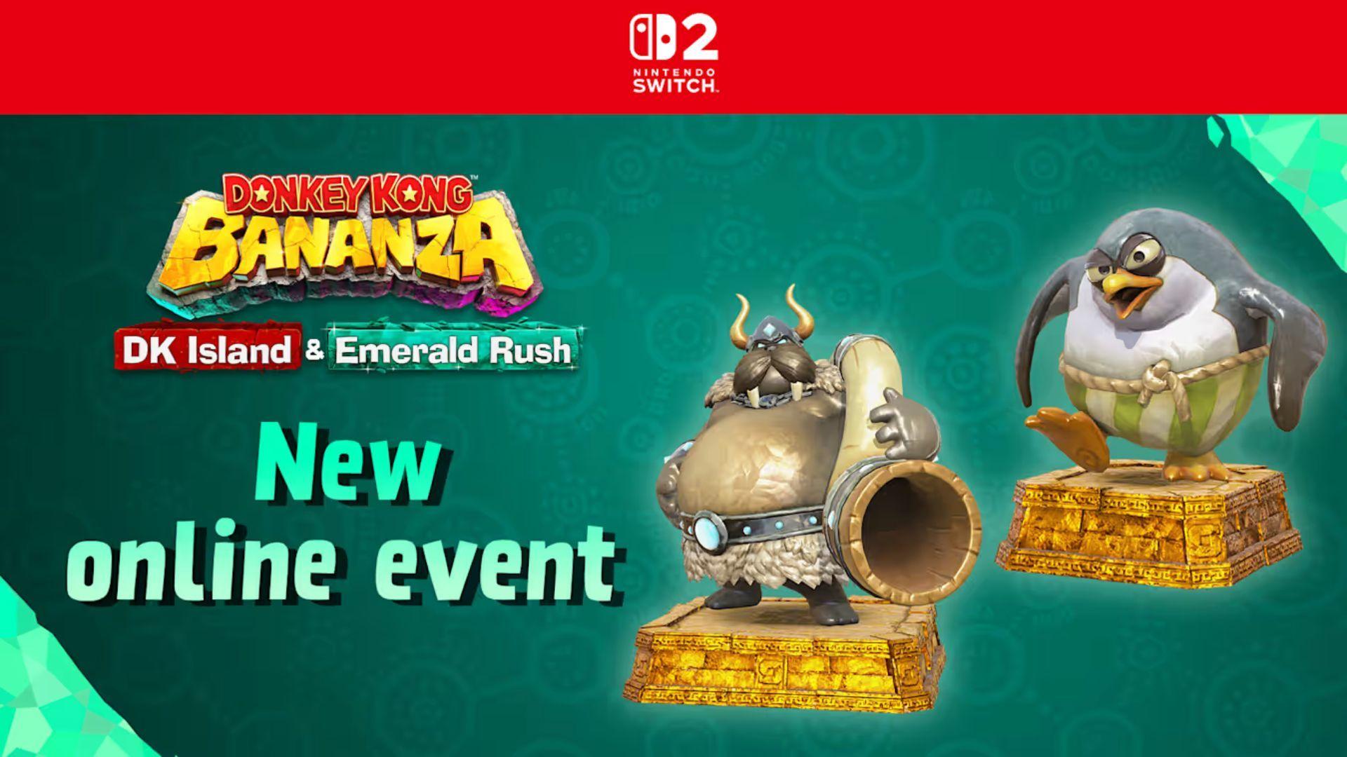 Donkey Kong Bananza New Emerald Rush Event