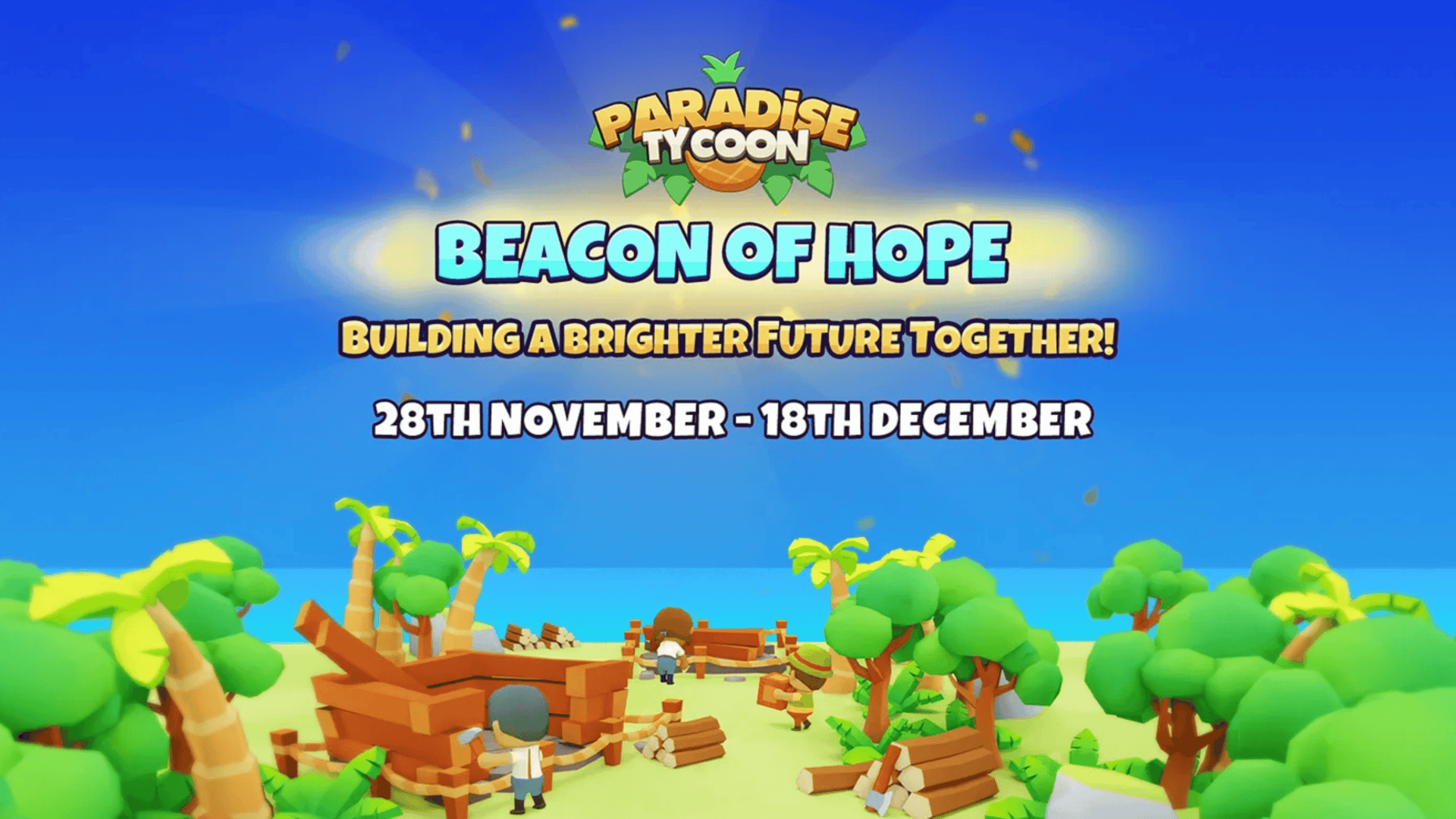 Earn $MOANI Rewards in Paradise Tycoon's Beacon of Hope Event image