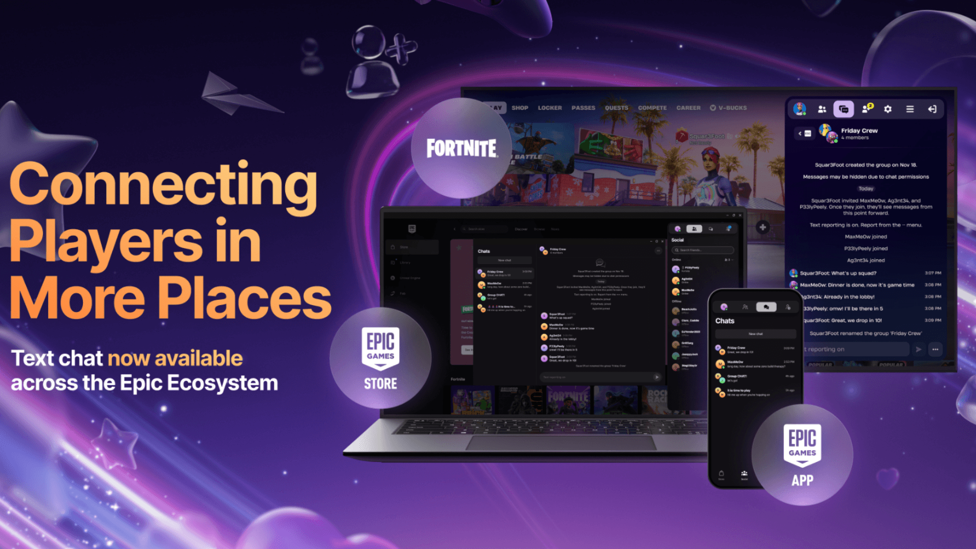 Epic Games Expands Cross-Platform Text Chat