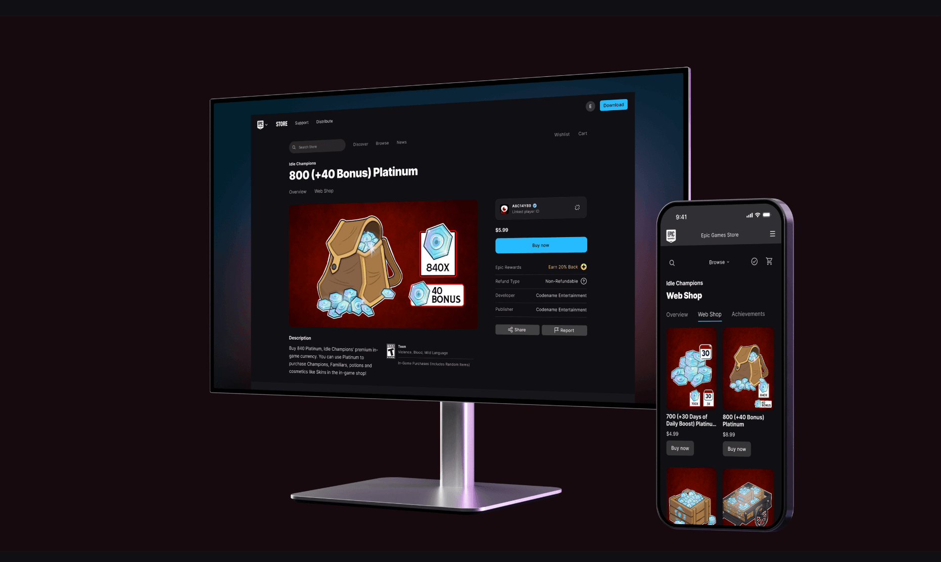 Epic Games Introduces Web Shops