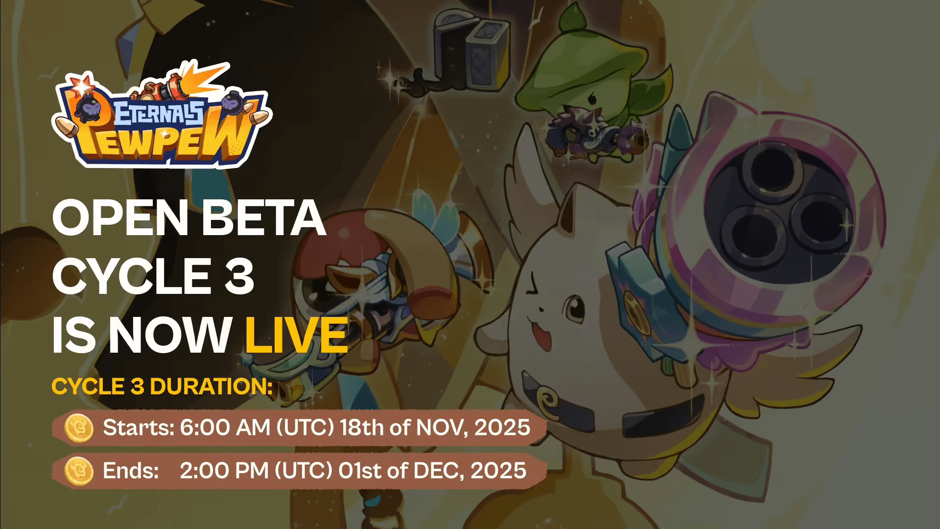 Eternals Pew Pew Open Beta Begins