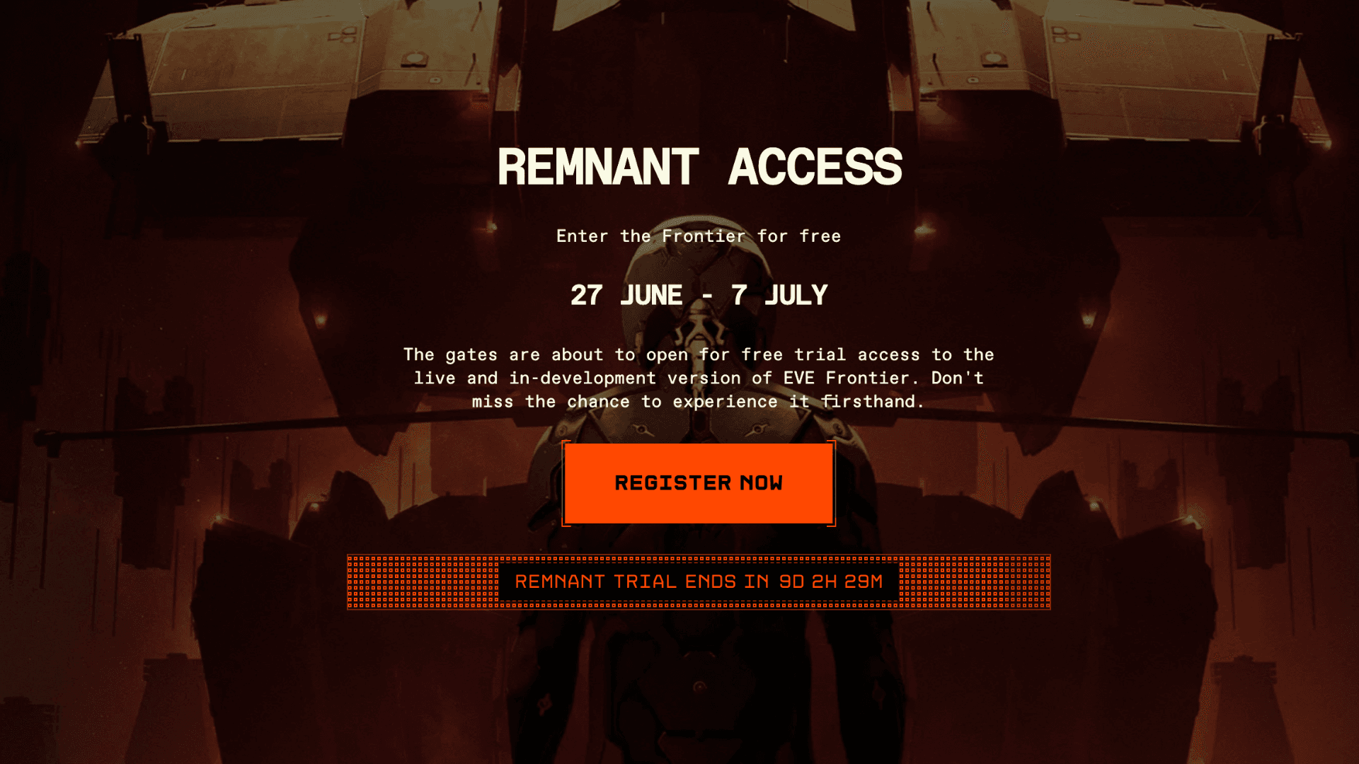 Eve Frontier Launches Free Trial