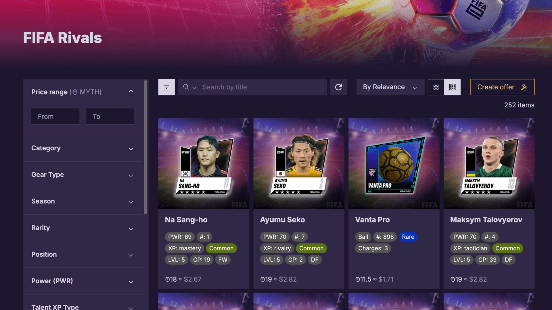 FIFA Rivals NFTs Go Live on Mythical Market