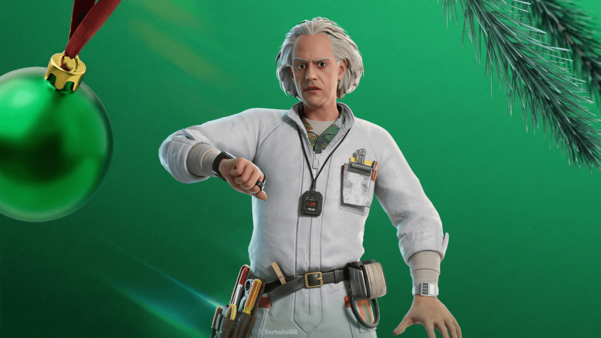 Fortnite Adds Doc Brown in Back to the Future Event