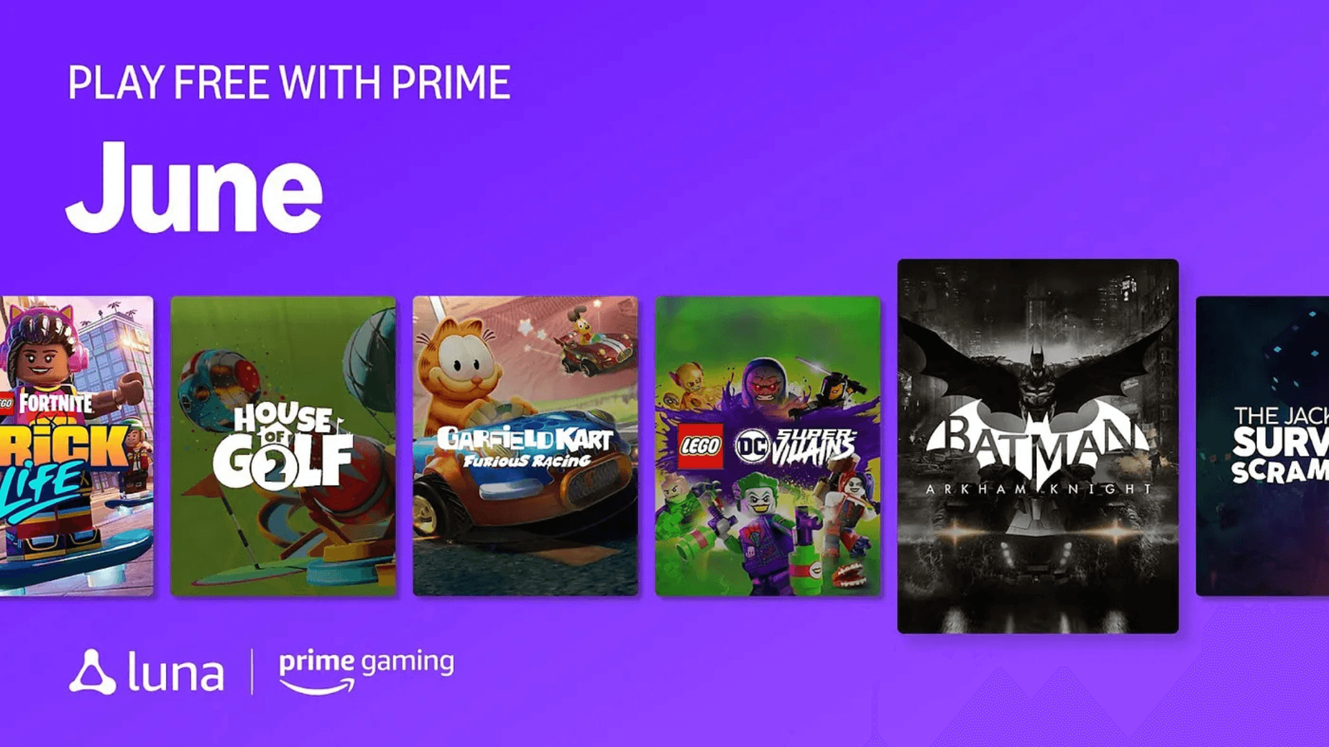 Amazon Prime Free Games for June