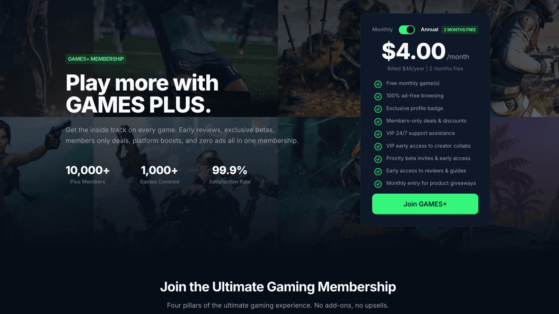 GAMES+ Membership: Our Approach to a Better Gaming Experience image