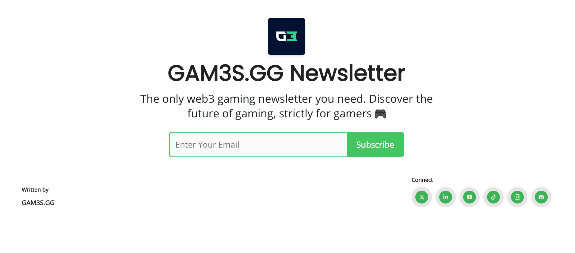 games.gg Newsletter