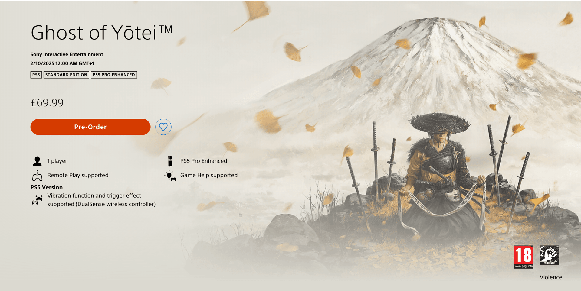 Ghost of Yōtei Release Date