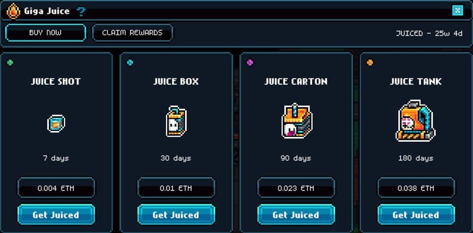 Gigaverse Major Updates: Giga Juice and ReferFI