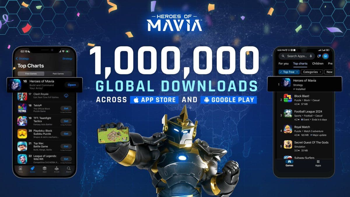 Heroes of Mavia Achieves Over 1 Million Mobile Downloads image