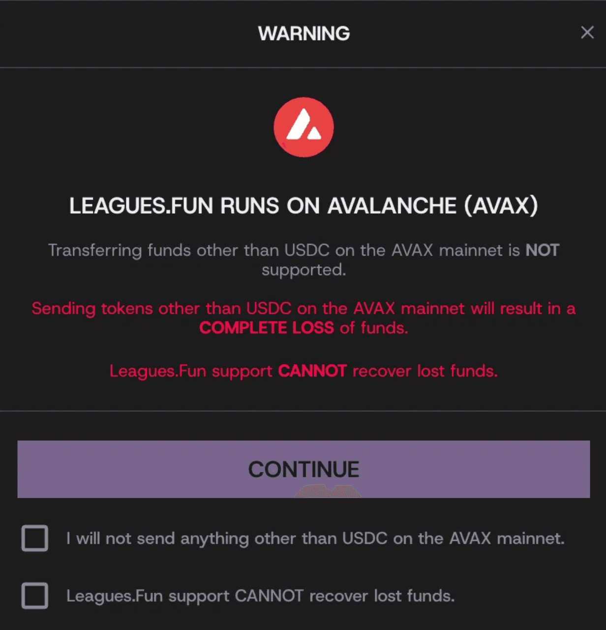 How to Play Leagues.fun on Avalanche