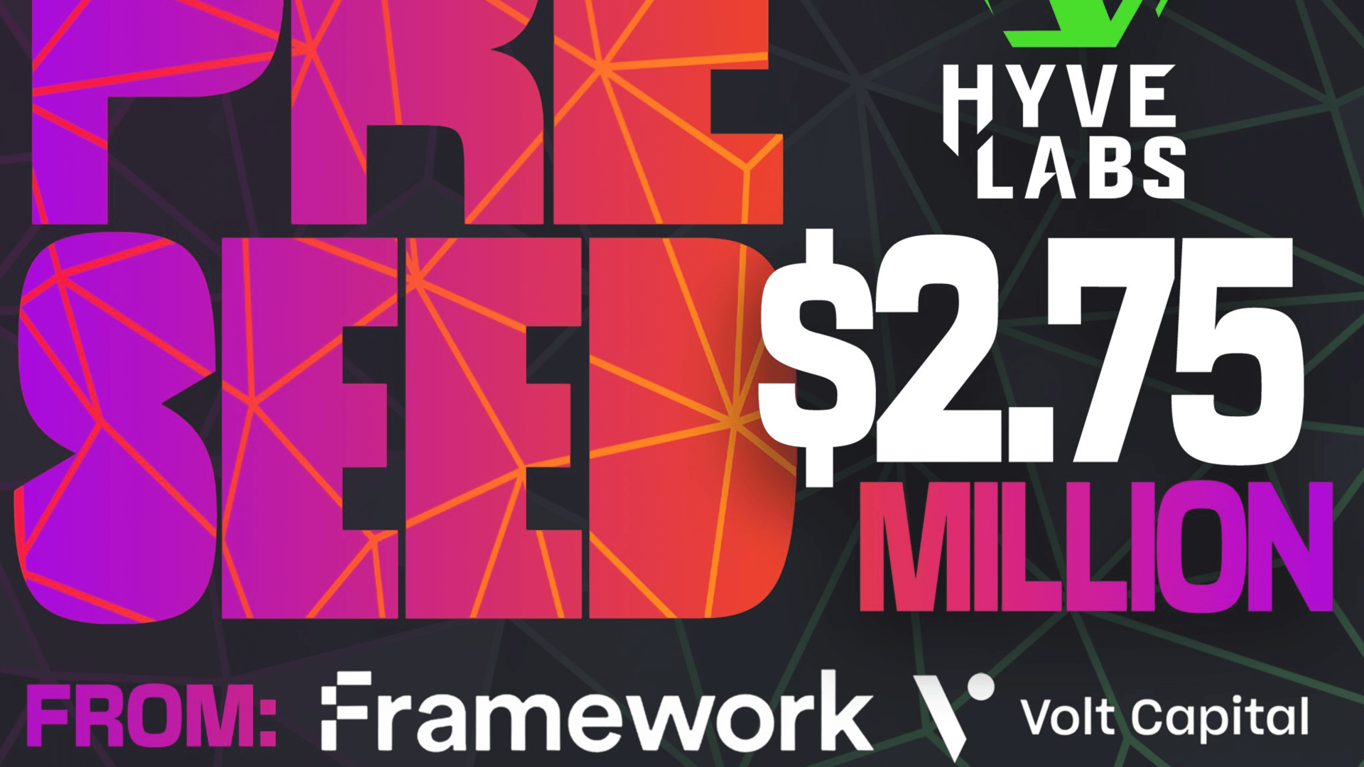 Hyve Labs Raises $2.75 Million to Build Gaming Ecosystem