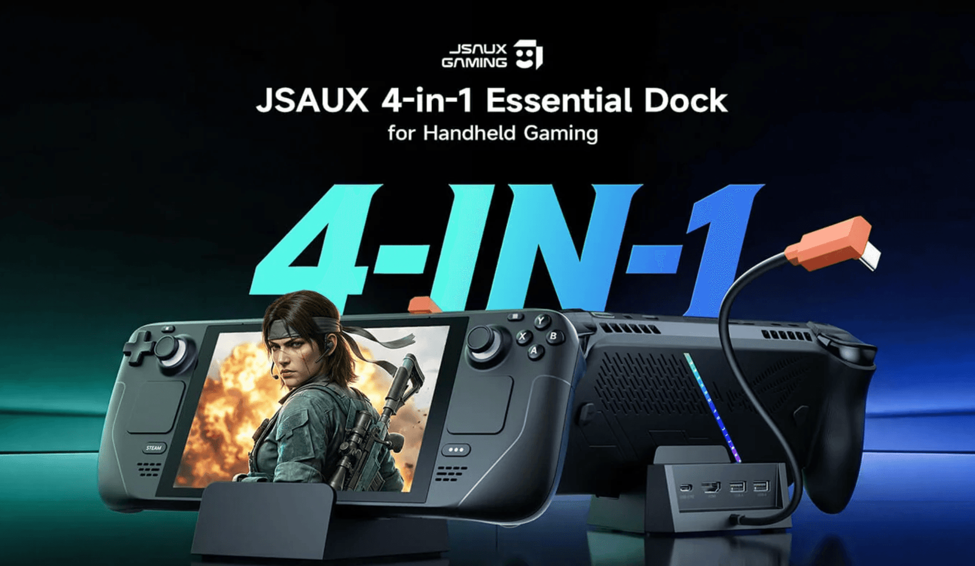 JSAUX GAMING USB-C 4-in-1 Docking Station Review 2026
