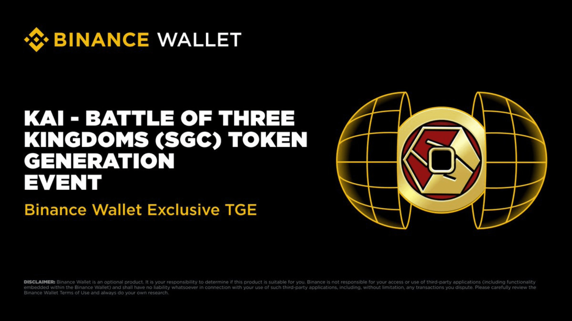 KAI: Battle of Three Kingdoms’ $SGC TGE