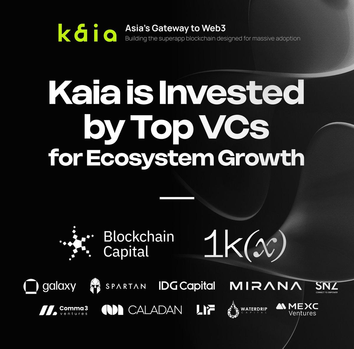 Kaia Receives Funding From Top Crypto VCs